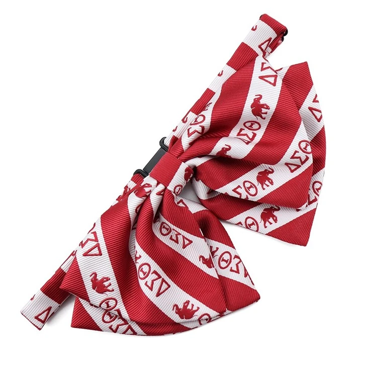 Crimson And Cream Bow Tie